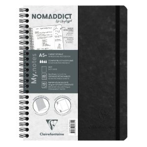 My.Notes Age Bag carnet reliure int&eacute;grale &agrave; marges d&eacute;tachables A5+ 120 pages d&eacute;tachables DOT + cadre en-t&ecirc;te