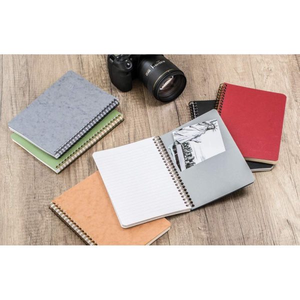Carnet reliure int&eacute;grale &agrave; pochettes Age Bag 11x17cm 120 pages d&eacute;tachables lign&eacute;