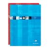 Cahier Travaux Pratiques reliure int&eacute;grale 24x32 cm 80 pages grands carreaux 90 g + uni 125 g