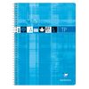 Cahier Travaux Pratiques reliure int&eacute;grale 24x32 cm 80 pages grands carreaux 90 g + uni 125 g