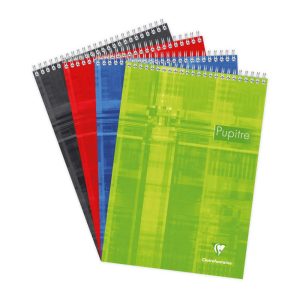 Bloc Pupitre reliure int&eacute;grale en-t&ecirc;te A4 160 pages d&eacute;tachables uni