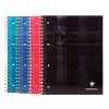 Bind'O Block cahier reliure int&eacute;grale A4+ 160 pages d&eacute;tachables perfor&eacute;es 4 trous grands carreaux + cadre en-t&ecirc;te 4 couleurs de bandes