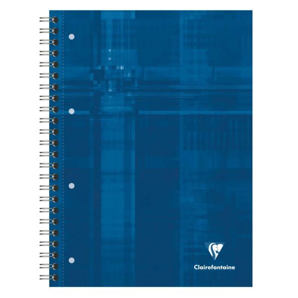 Bind&rsquo;O Block cahier reliure int&eacute;grale A4+ 160 pages d&eacute;tachables perfor&eacute;es 4 trous grands carreaux + cadre en-t&ecirc;te 4 couleurs de bandes