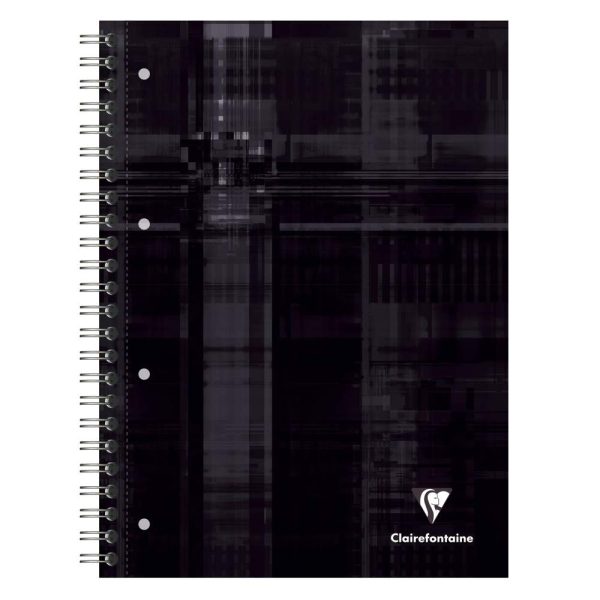 Bind&rsquo;O Block cahier reliure int&eacute;grale A4+ 160 pages d&eacute;tachables perfor&eacute;es 4 trous grands carreaux + cadre en-t&ecirc;te 4 couleurs de bandes