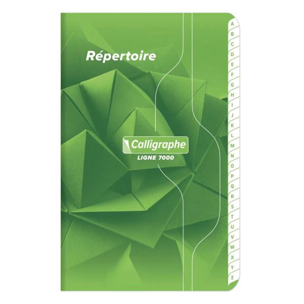 R&eacute;pertoire piqu&eacute; 7000 9&times;14 cm 96 pages petits carreaux 70 g