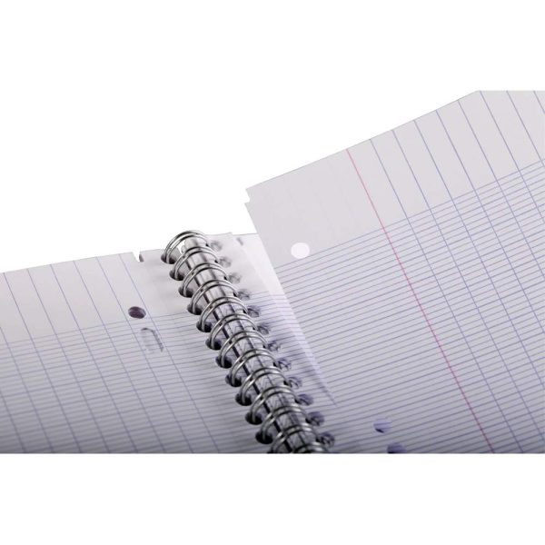 Cahier reliure int&eacute;grale A4+ 160 pages d&eacute;tachables perfor&eacute;es 4 trous grands carreaux