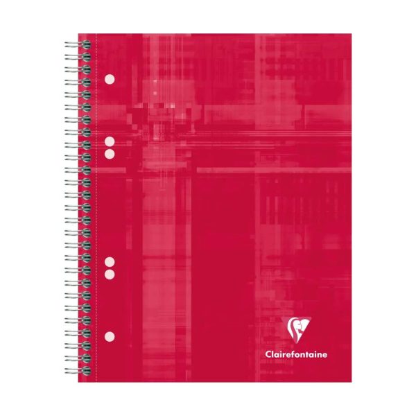 Bind&rsquo;O Block cahier reliure int&eacute;grale A5+ 180 pages d&eacute;tachables perfor&eacute;es 6 trous petits carreaux + cadre en-t&ecirc;te