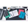 Bind'O Block cahier reliure int&eacute;grale A5+ 180 pages d&eacute;tachables perfor&eacute;es 6 trous petits carreaux + cadre en-t&ecirc;te