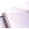 Bind'O Block cahier reliure int&eacute;grale A5+ 180 pages d&eacute;tachables perfor&eacute;es 6 trous petits carreaux + cadre en-t&ecirc;te