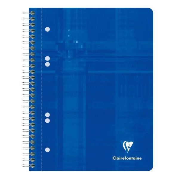 Cahier reliure int&eacute;grale A5+ 160 pages d&eacute;tachables perfor&eacute;es 6 trous petits carreaux