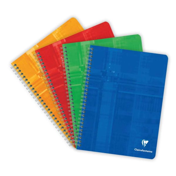 Cahier reliure int&eacute;grale 17&times;22 cm 120 pages grands carreaux
