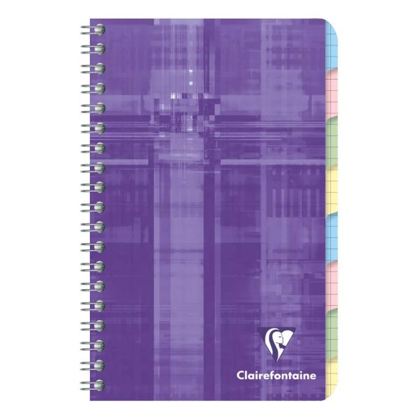 R&eacute;pertoire libre reliure int&eacute;grale 11x17cm 96 pages petits carreaux Couleur al&eacute;atoire