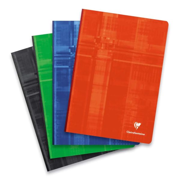 Cahier brochure dos toil&eacute; A4 288 pages grands carreaux