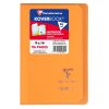 Carnet piqu&eacute; Koverbook 9x14cm 96 pages petits carreaux couverture polypropyl&egrave;ne transparent