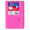 Carnet piqu&eacute; Koverbook 9x14cm 96 pages petits carreaux couverture polypropyl&egrave;ne transparent