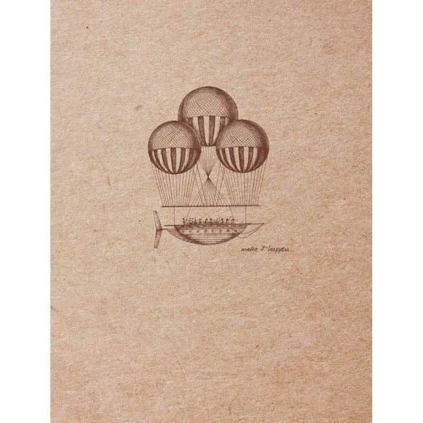Flying Spirit carnet cousu 60F 16x21cm 90g