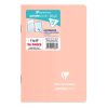 Carnet piqu&eacute; Koverbook Blush 11x17cm 96 pages petits carreaux couverture polypropyl&egrave;ne opaque bicolore Couleur al&eacute;atoire