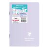 Carnet piqu&eacute; Koverbook Blush 11x17cm 96 pages petits carreaux couverture polypropyl&egrave;ne opaque bicolore Couleur al&eacute;atoire