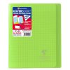 Cahier piqu&eacute; Koverbook 17x22cm 96 pages grands carreaux couverture polypropyl&egrave;ne transparent
