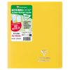 Cahier piqu&eacute; Koverbook 17x22 cm 96 pages grands carreaux couverture polypropyl&egrave;ne opaque 100% recycl&eacute;