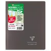 Cahier piqu&eacute; Koverbook 17x22 cm 96 pages grands carreaux couverture polypropyl&egrave;ne opaque 100% recycl&eacute;