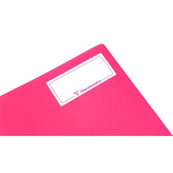 Cahier piqu&eacute; Koverbook Neon 17x22cm 96 pages grands carreaux couverture polypropyl&egrave;ne opaque