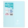Cahier piqu&eacute; Koverbook Blush 17x22 cm 48 pages grands carreaux couverture polypropyl&egrave;ne opaque bicolore