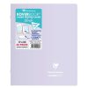 Cahier piqu&eacute; Koverbook Blush 17x22 cm 48 pages grands carreaux couverture polypropyl&egrave;ne opaque bicolore
