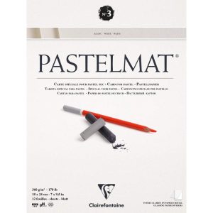 Pastelmat bloc coll&eacute; 12F 18x24cm 360g