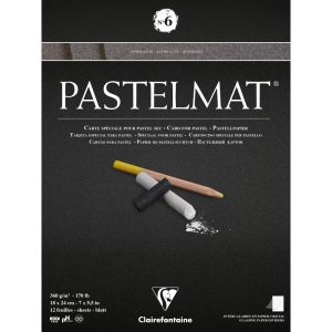 Pastelmat bloc coll&eacute; 12F 18x24cm 360g