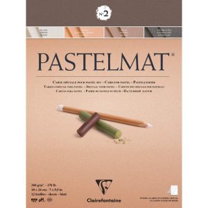 Pastelmat bloc coll&eacute; 12F 18x24cm 360g