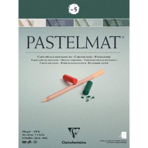 Pastelmat bloc coll&eacute; 12F 18x24cm 360g