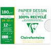 Dessin &agrave; Grain 100% Recycl&eacute; pochette 12F 24x32 180g