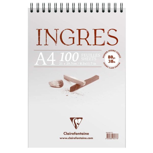 Ingres Etude bloc spiral&eacute; 100F A4 80g
