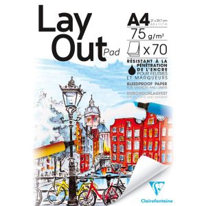 Layout bloc coll&eacute; 70F A4 70g
