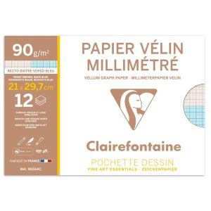V&eacute;lin Millim&eacute;tr&eacute; pochette 12F A4 90g