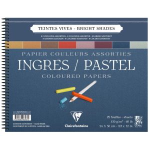 Ingres Pastel bloc spiral&eacute; 25F 24x30cm 130g