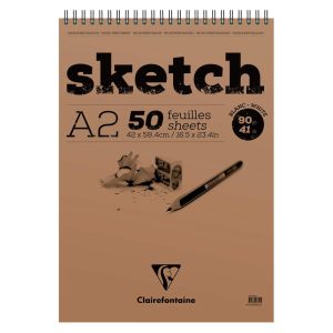Sketch bloc spiral&eacute; 50F A2 90g