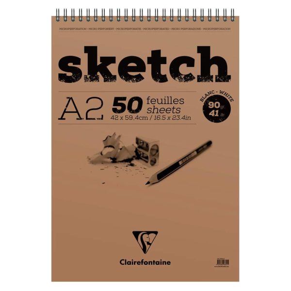 Sketch bloc spiral&eacute; 50F A2 90g