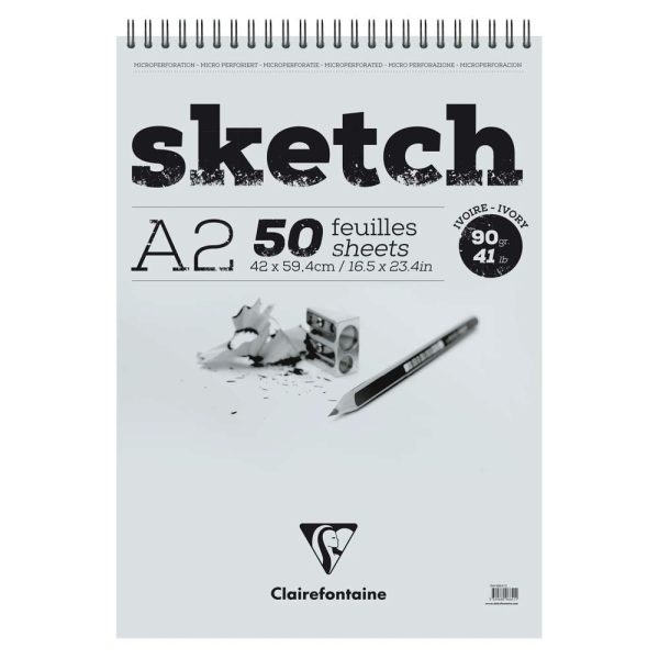Sketch bloc spiral&eacute; 50F A2 90g