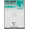 Papier Calque bloc coll&eacute; 50F A4 90/95g &eacute;chelle