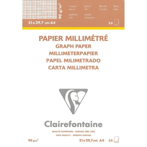 V&eacute;lin Millim&eacute;tr&eacute; bloc coll&eacute; 50F A4 90g
