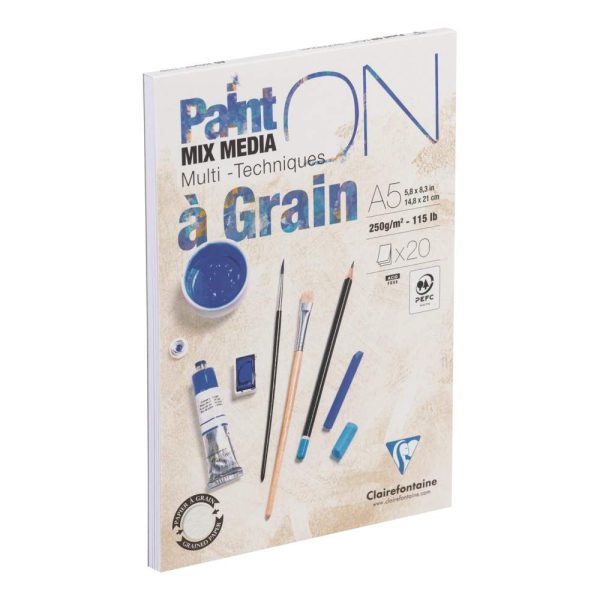 Paint&rsquo;ON &agrave; grain bloc coll&eacute; 20F A5 250g