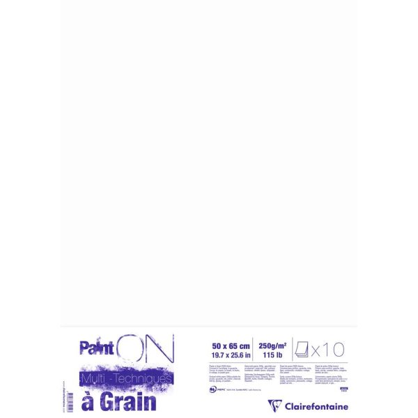 Paint&rsquo;ON &agrave; grain paquet 10F 50x65cm 250g