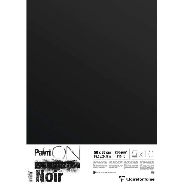 Paint&rsquo;ON Noir paquet 10F 50x65cm 250g