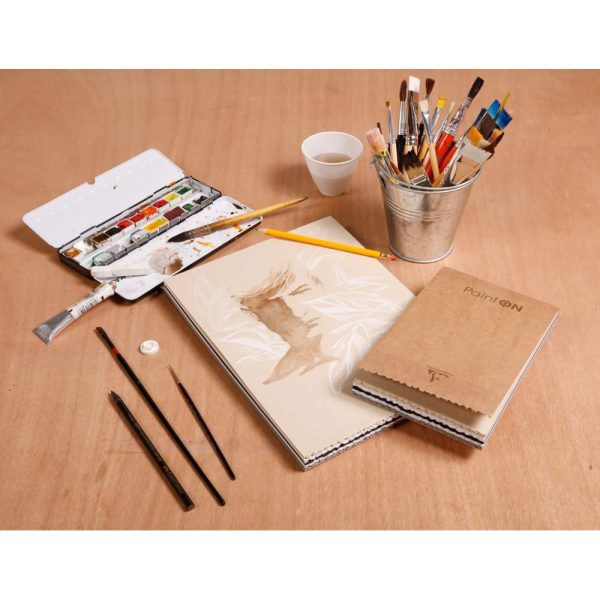Paint&rsquo;ON assorti bloc coll&eacute; 17,6x25cm 50F 250g