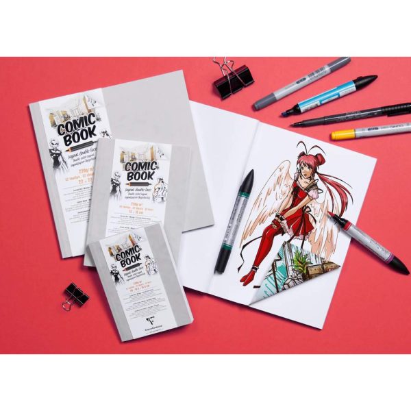 Layout double-face carnet cousu coll&eacute; 32F A6 220g