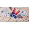 Layout double-face carnet cousu coll&eacute; 32F A6 220g