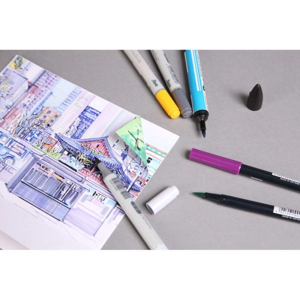 Layout double-face carnet cousu coll&eacute; 32F A6 220g