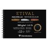 Etival Noir album spiral&eacute; 12F 12x18cm 300g double grain